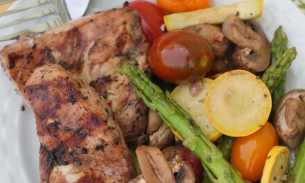 Healthy Recipe, Chicken With Vegetables And Red Wine